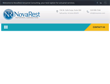 Tablet Screenshot of novarest.com